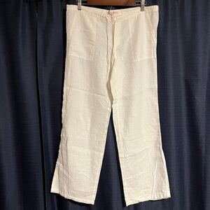 Victoria’s Secret White Linen Pants Size 4
